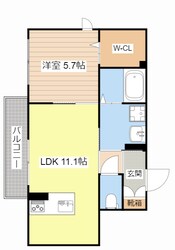 エアフォルク河原の物件間取画像